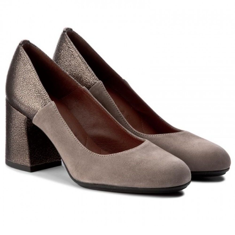Hispanitas Geena Suede Pumps with block heel